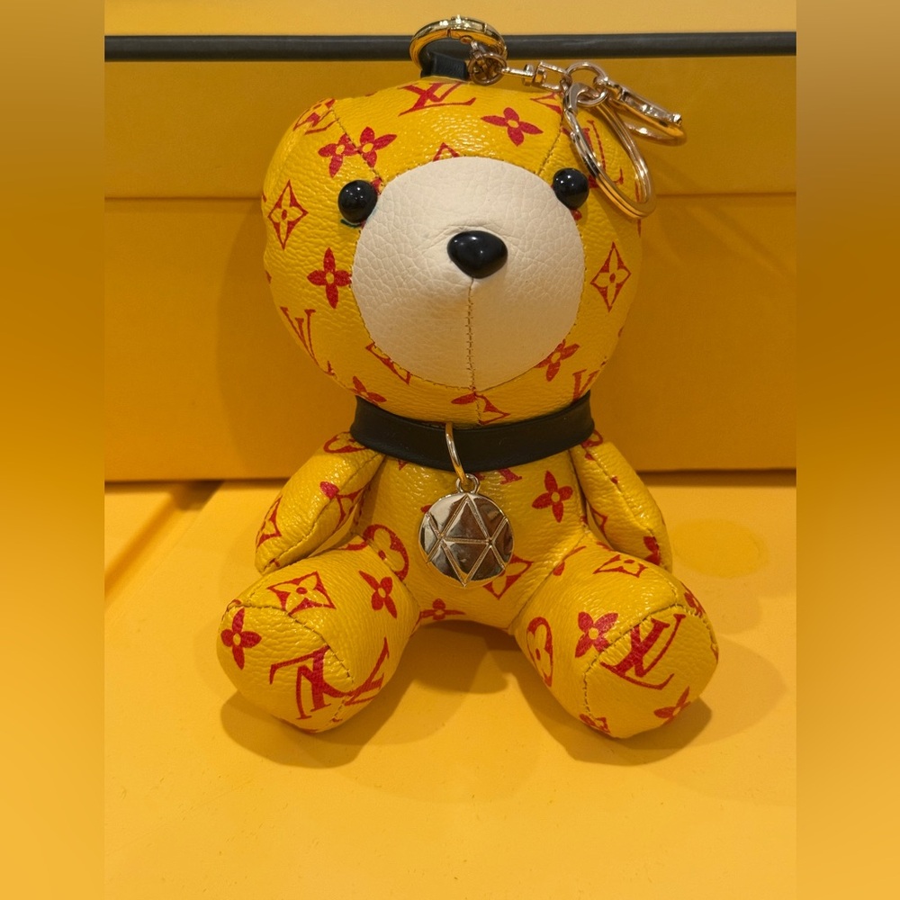 Louis Vuitton Yellow Monogram Bear Charm